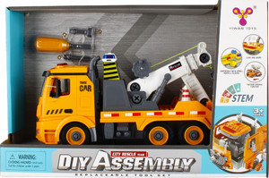 DIY Assembly City Service Tow Truck with Light & Sound 3+
