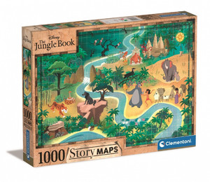 Clementoni Jigsaw Puzzle Story Maps The Jungle Book 1000pcs 10+