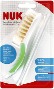 NUK Baby Brush with Comb, green