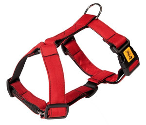 Dingo Dog Harness Guard Scandi 3cm Size M, red