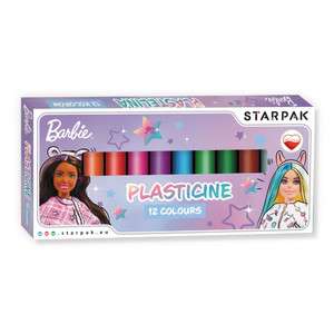 Starpak Plasticine 12 Colours Barbie