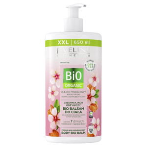 Eveline Bio Organic Body Bio Balm Firming & Nourishing Almond Oil Natural Vegan 650ml