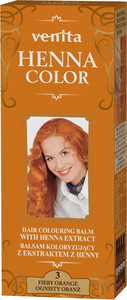 VENITA Henna Color Herbal Hair Colouring Balm - 3 Fire Orange