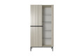 High Cabinet Display Cabinet Nicole, cashmere, black legs
