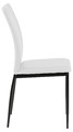 Chair Demina, faux leather, white