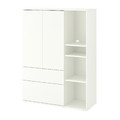VIHALS Storage unit, white, 105x37x140 cm
