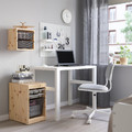 TROFAST Wall storage, light white stained pine/dark grey, 32x21x30 cm