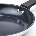 MIDDAGSMAT Frying pan, set of 2, non-stick coating/stainless steel