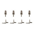 GoodHome Shelf Support Caraway, Pack of 8