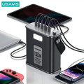 USAMS Power Bank Powerbank 80000mAh 130W 2xUSB-C 3xUSB-A PD QC