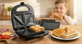 Esperanza Sandwich Maker 3in1 Portobella EKT006, black