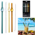 Reusable Glass Straw Set (4 Pieces)