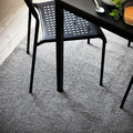 TIPHEDE Rug, flatwoven, grey, white, 155x220 cm