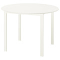 VIHALS Table, white/white, 107 cm
