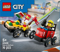 LEGO City Pizza vs. Fire Truck Race Car Pack 5+