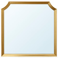 SVANSELE Mirror, gold-colour, 78x78 cm