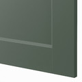 GRIMO Door with hinges, grey-green, 50x229 cm