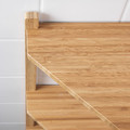 RÅGRUND Wash-basin/corner shelf, bamboo, 34x60 cm