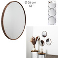 Round Mirrors Set of 3, 26cm
