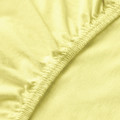 LEN Fitted sheet, yellow, 80x165 cm