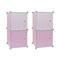 Modular Storage Solution for Children's Room Cubes 2, pink