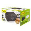 Feel Maestro Modern Stainless Steel Roll-Top Bread Bin MR-1677-AR-BL