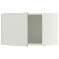 METOD Wall cabinet, white/Aspudden light grey, 60x40 cm