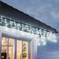 Christmas Curtain Lights In-/Outdoor 100 LED 4.8m, icicles, cool white