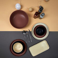 Ceramic Tray Lare 31x16cm, brown