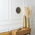 Wall Clock Luce, black/gold