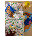 NATTHÄGER Duvet cover and pillowcase, multicolour/jungle, 150x200/50x60 cm