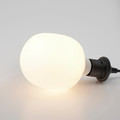 TRÅDFRI LED bulb E27 470 lumen, wireless dimmable white spectrum, tube-shaped white frosted glass