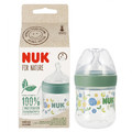 NUK For Nature Baby Bottle 150ml Size S, green