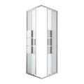 GoodHome Shower Enclosure Beloya 70x70x195cm, chrome/mirror glass