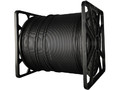 Alantec Optical Fiber Cable OS2 FTTH Flat SM 2J 9/125 LSOH 1000m, black