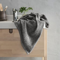 DIMFORSEN Washcloth, grey, 30x30 cm