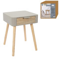 Nightstand Bedside Table Padano, grey