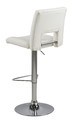 Bar Stool Sylvia, white/chrome