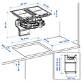 TÄCKNAN Ind hob/int extractor w recirc kit, IKEA 500/black