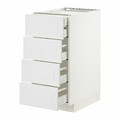 METOD / MAXIMERA Base cb 4 frnts/2 low/3 md drwrs, white/Stensund white, 40x60 cm