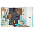 KÖGE Door mat, grey, black, 69x90 cm