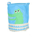 Foldable Toy Bag Basket 40cm, blue