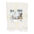 Blanket Throw Waffle, white