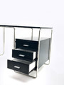 Desk with Drawers Thon, black