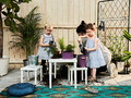 UTTER Children's table, in/outdoor, white