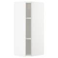 METOD Wall cabinet with shelves, white/Veddinge white, 30x80 cm