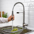 VIMMERN Kitchen mixer tap/handspray, stainless steel colour