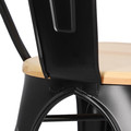 Chair Paris Wood, black, pine natural