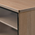 LANESUND TV bench, grey-brown, 161x47x55 cm