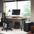 TROTTEN Drawer unit w 3 drawers on castors, anthracite